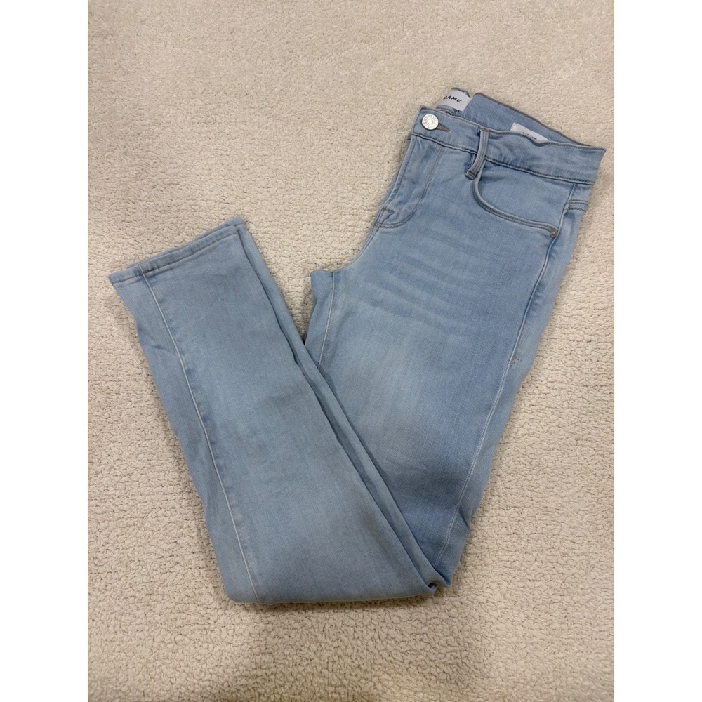 Frame Le Garcon Light Wash Straight Slim Jean Size 25‎